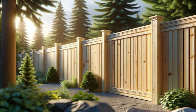 Utilice vallas de madera plástica para decorar su jardín