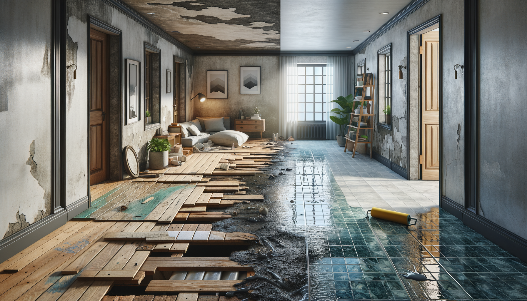 Floor broken and unsightly? Discover the convenience of water-based epoxy waterproof floor paint.