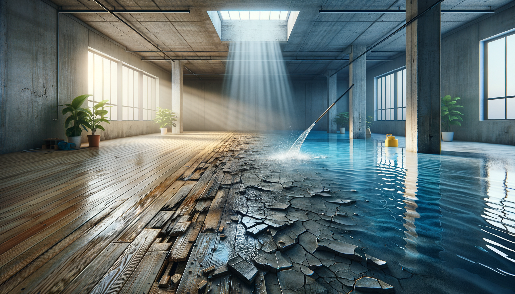 Floor broken and unsightly? Discover the convenience of water-based epoxy waterproof floor paint.