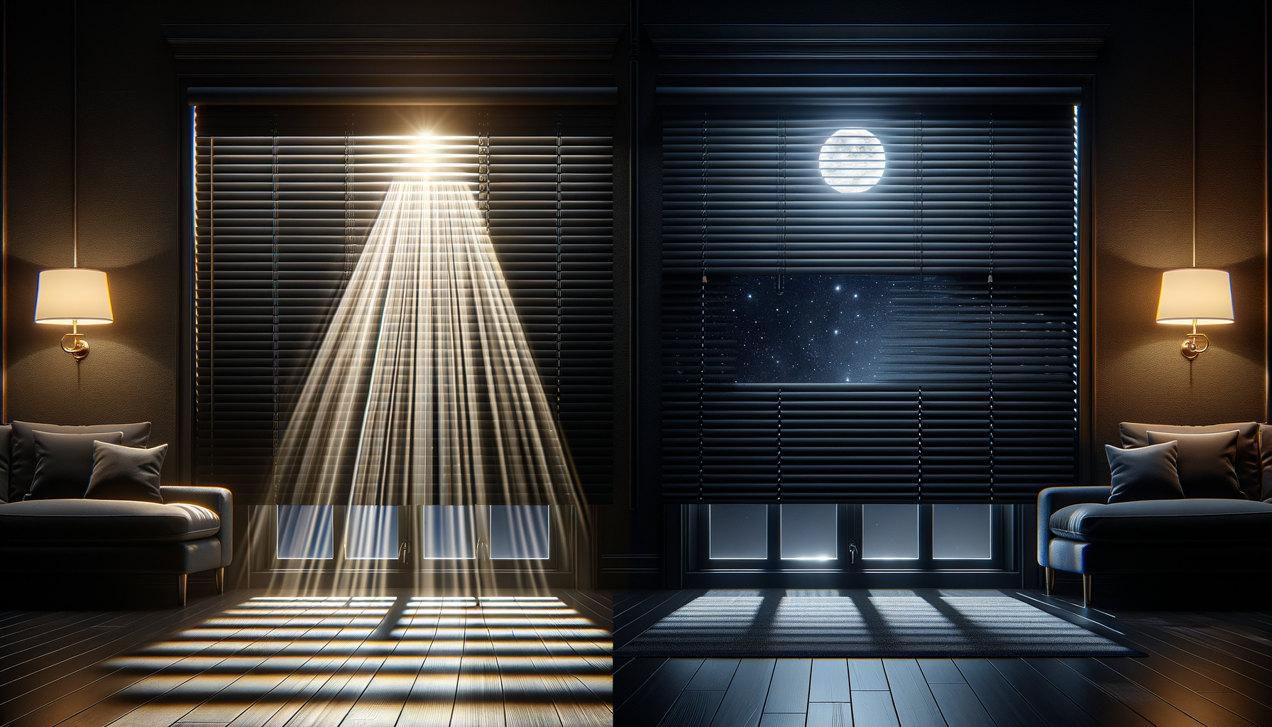 Create a Darker Space with Blackout Blinds!