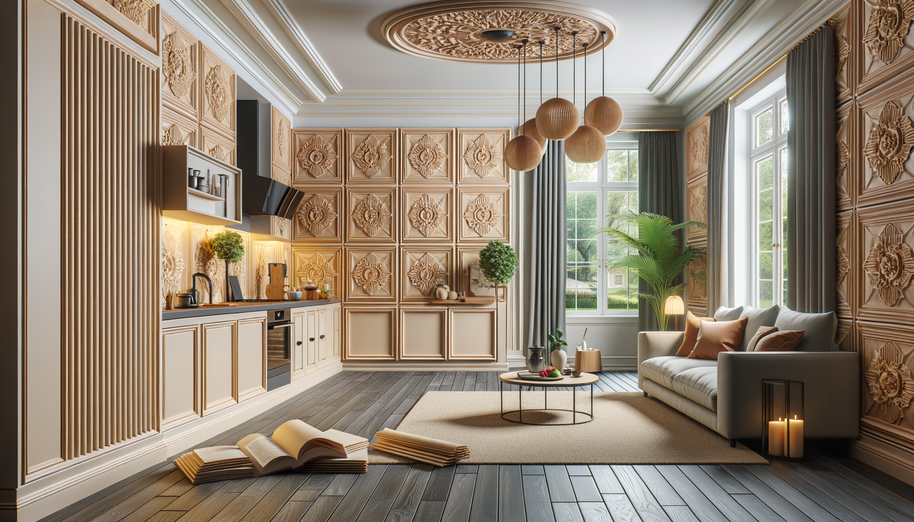 Stylish PU Wall Components — Redefine Your Interior Elegance