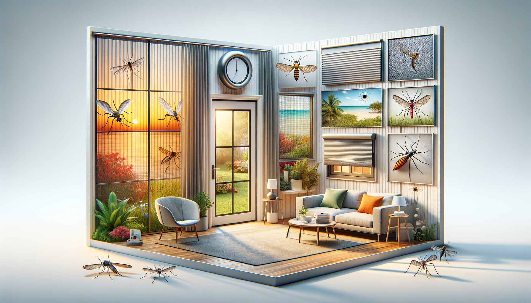 Effective Magnetic Window Insect Screen for a Mosquito-Free Home