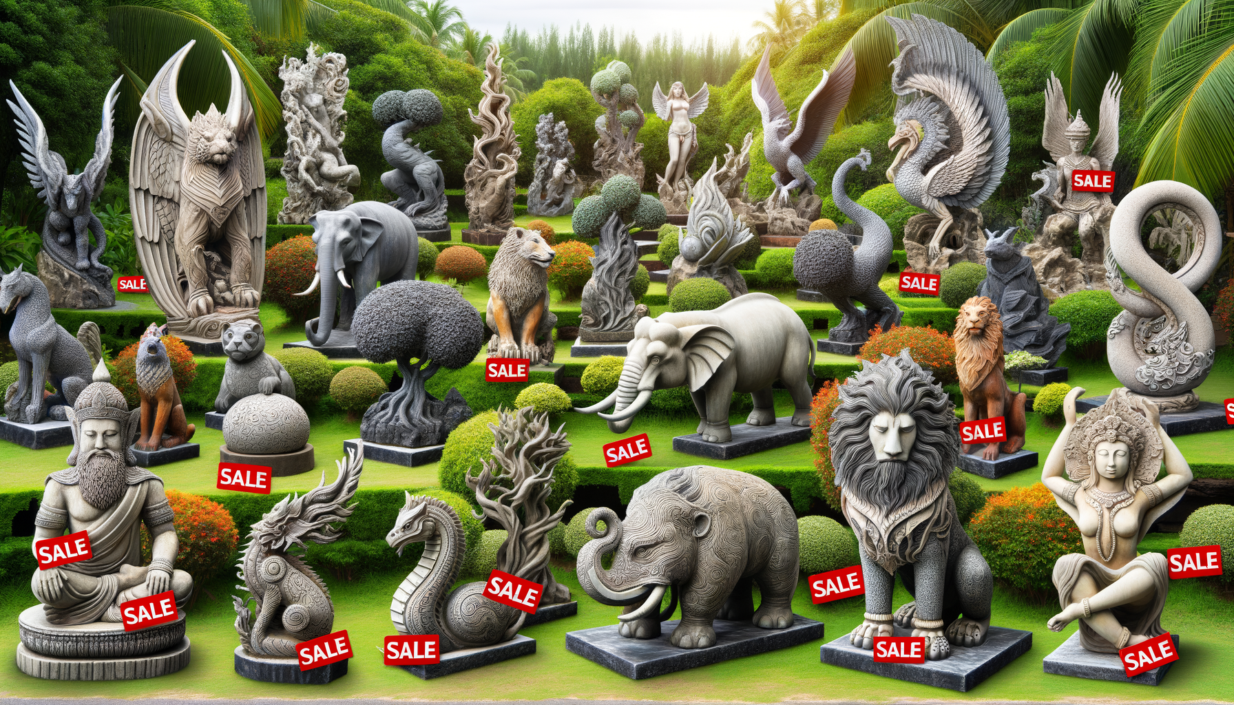 Discovering the Charm of Decorative Concrete Garden Statue Clearance