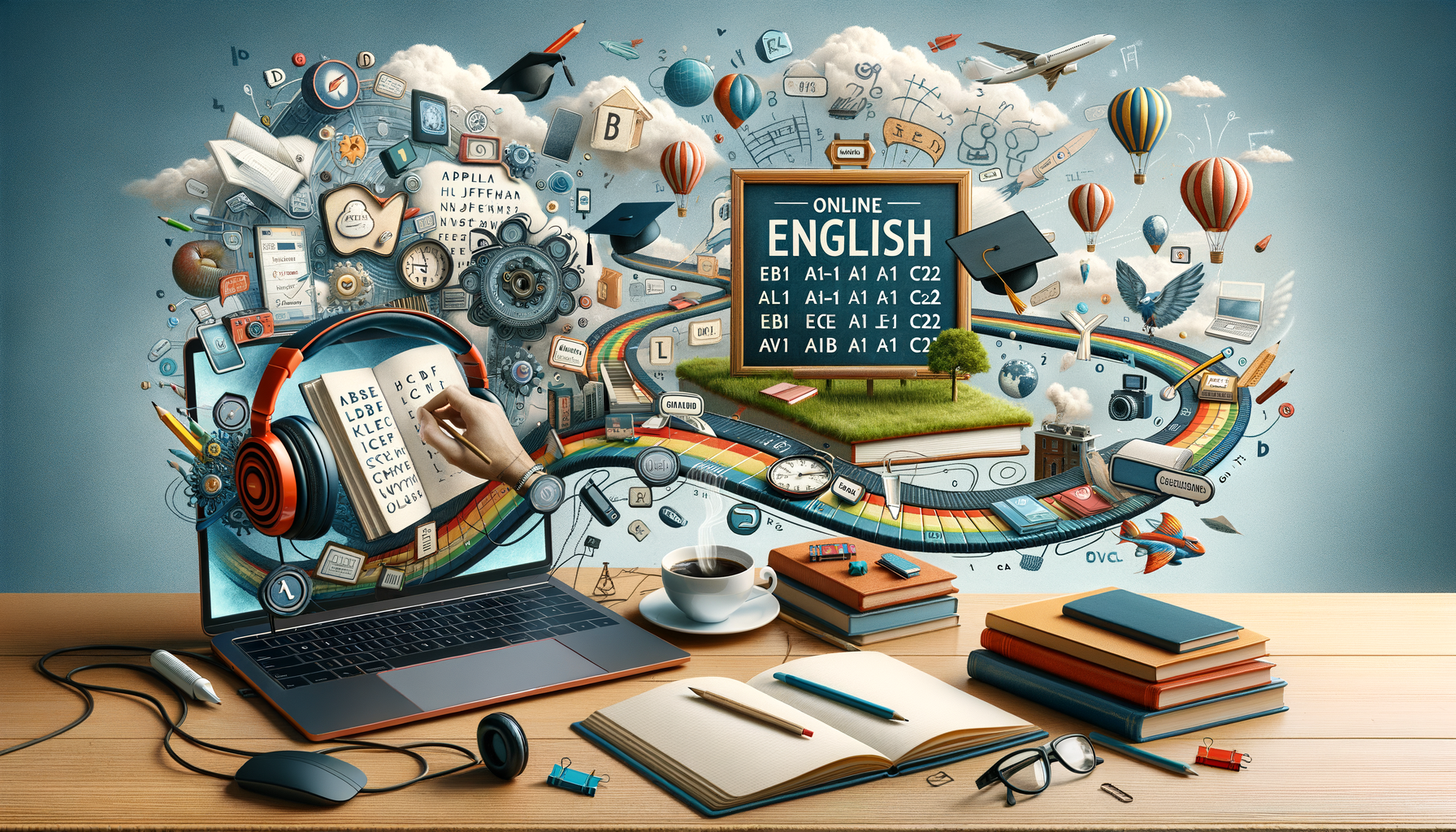 Online English courses: Start your efficient English learning journey! Choose from A1 to C2.